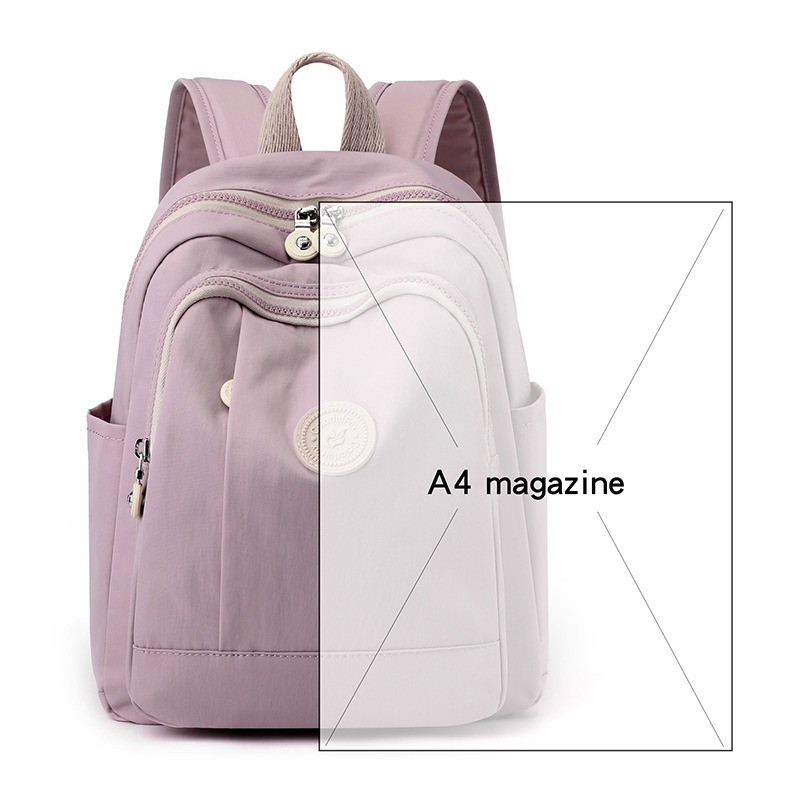 Colorful Fox's new summer backpacks are fashionable and trendy, with contrasting colors. They are large-capacity water-resistant bags for women Item Picture