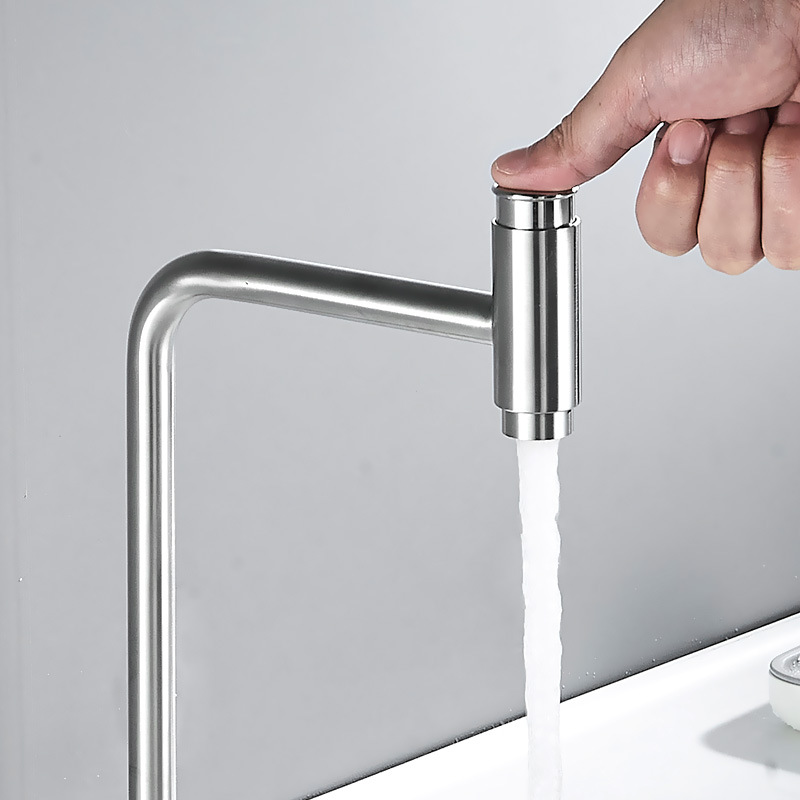 Stainless steel faucet, 360-degree rotating faucet, kitchen sink, wall-mounted mop sink, rotating faucet details Picture