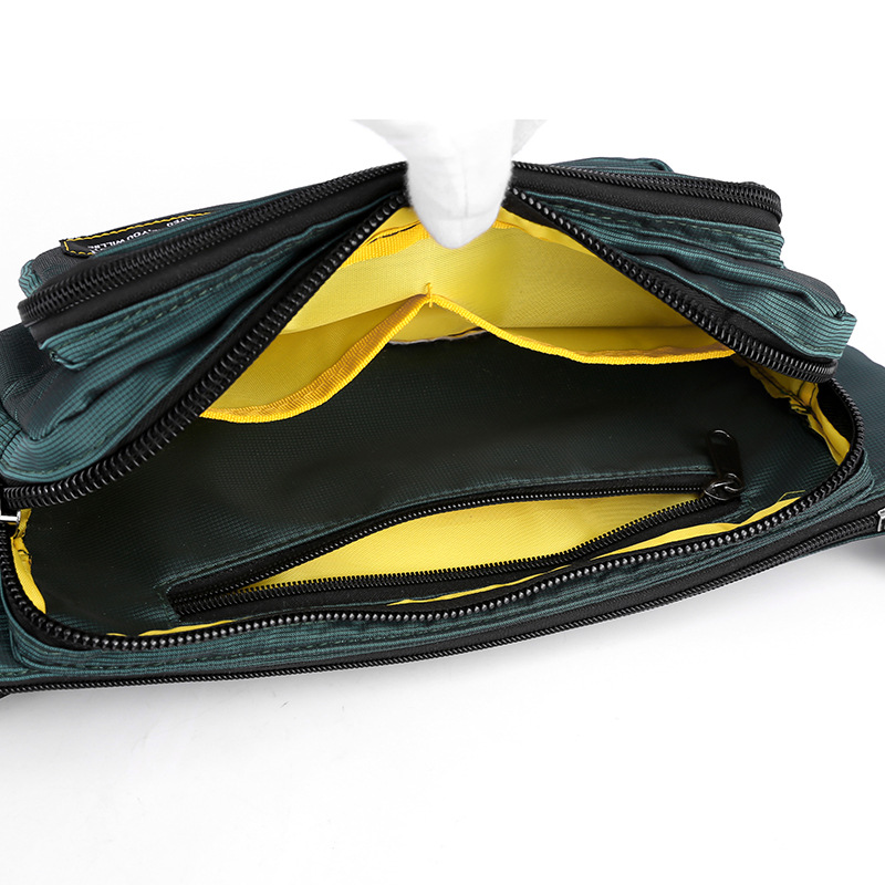Cross-border new sports waist bag, fashionable men's chest bag, crossbody bag, outdoor running phone bag, fitness equipment bag Item Picture