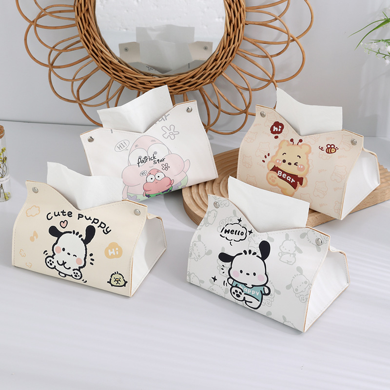 Cartoon living room multi-functional tissue box, cute tissue box, multi-functional creative tissue box for living room, office and home full figure