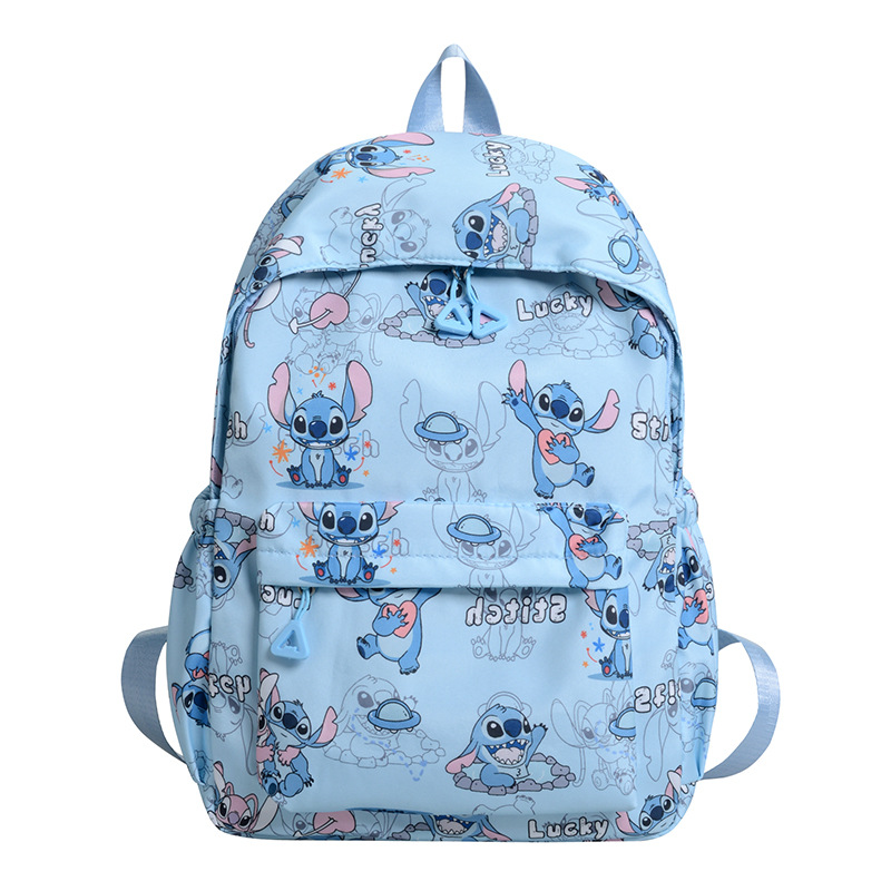 New cross-border Teddy backpack, large-capacity fashionable travel backpack for girls, printed nylon schoolbag for junior high school students Item Picture