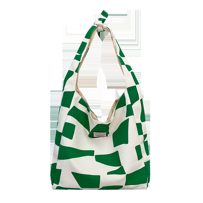 Large-capacity canvas large bag for women, 2021 new style, stylish and versatile, popular single-shoulder bag, fashionable autumn and winter tote bag Item Picture