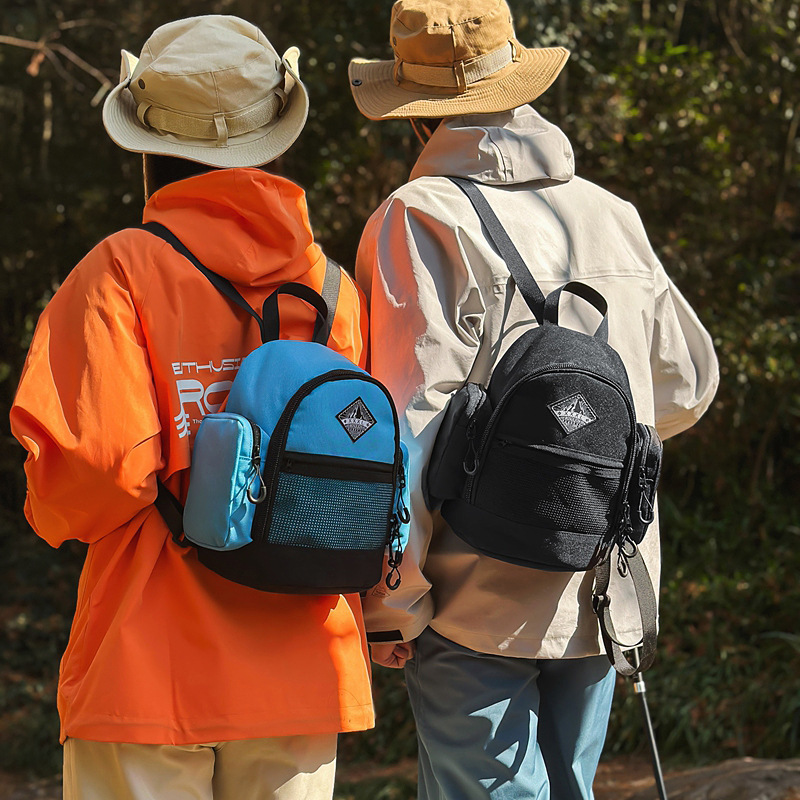 Outdoor sports backpack, casual and simple travel light backpack, Oxford fabric waterproof small and compact hiking backpack Specification drawing
