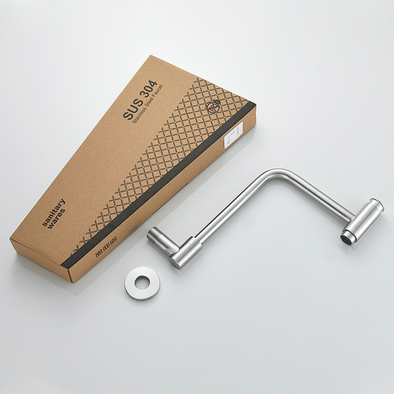 Stainless steel faucet, 360-degree rotating faucet, kitchen sink, wall-mounted mop sink, rotating faucet Application Scenario