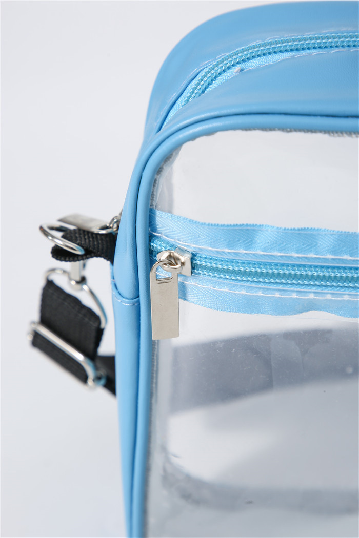 Cross-border transparent PVC single-shoulder crossbody bag, women's ins jelly bag, versatile and simple swimming bag, summer waterproof small square bag detail image 12