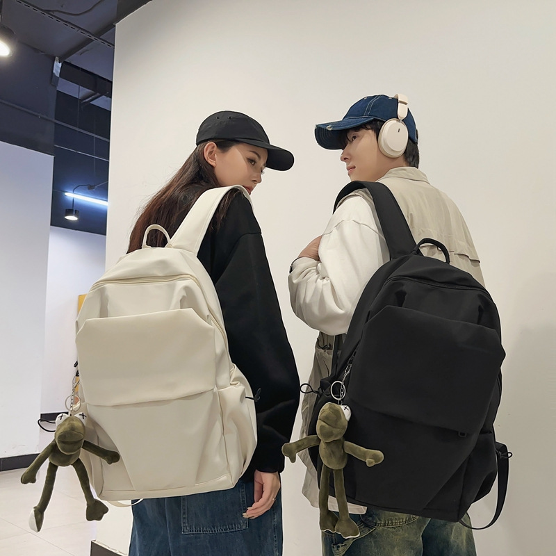High-end, college-style backpack, large-capacity cross-border bag for male and female college students, computer bag, fashionable travel backpack full figure