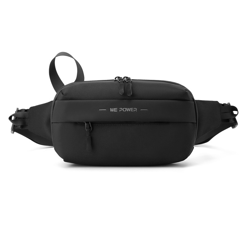 WEPOWER's new men's trendy chest bag, crossbody bag, outdoor travel waist bag, simple sports single-shoulder bag and small cross bag Item Picture