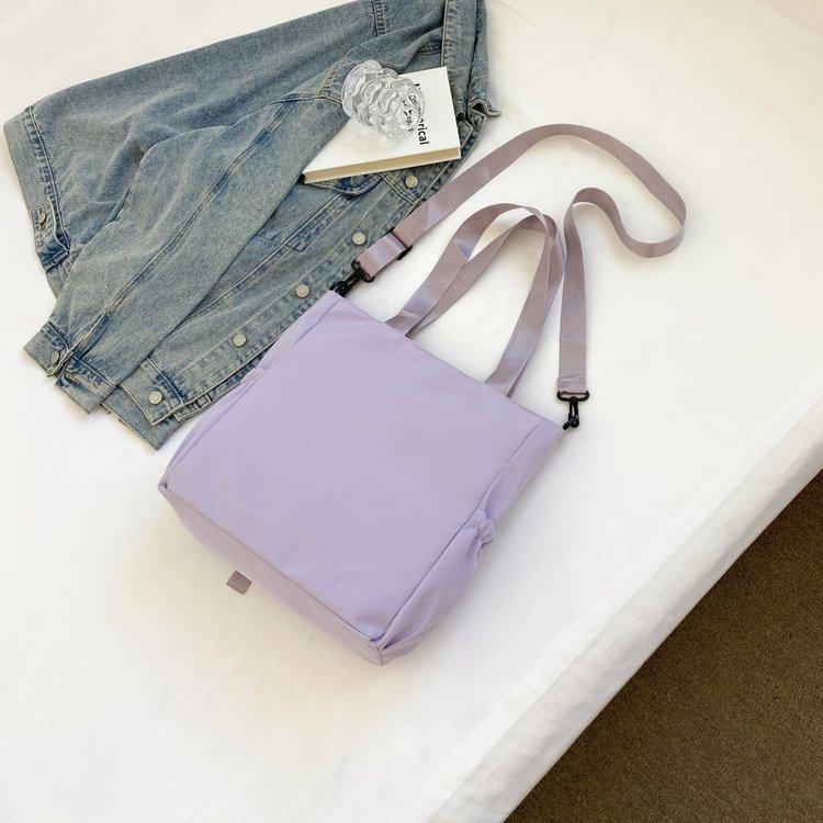 Foreign trade women's bag, large capacity bucket bag, 2024 new style nylon fabric cute cartoon dog shoulder bag, crossbody bag undefined