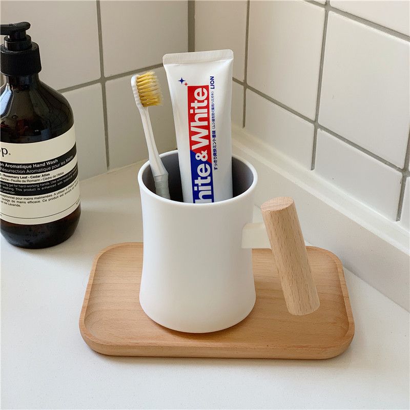 ins mouthwash cup, high-end brushing cup, portable travel toiletry cup, student dormitory household couple toothbrush cup full figure