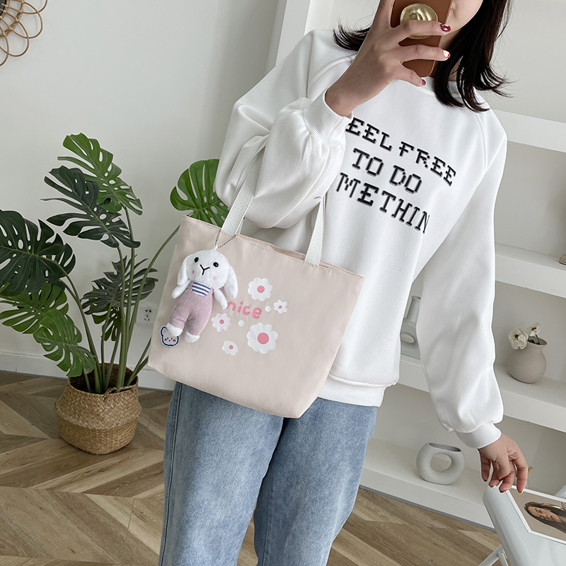 Office worker's handbag, internet-famous mom's baby walking bag, small items for going out, suitcase, bento bag, lightweight, cute and cartoonish for women details Picture