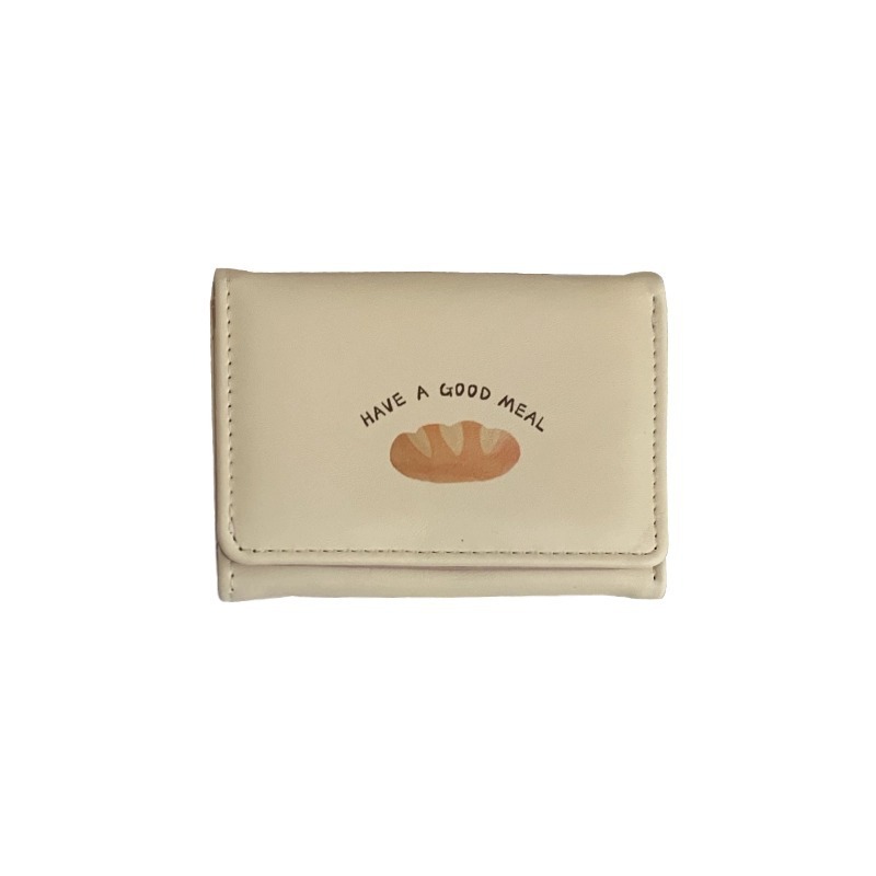 Croissant Toast ins Korean short wallet Baguette Cookie Girl Cartoon cute 30% off student card bag wallet in one Item Picture