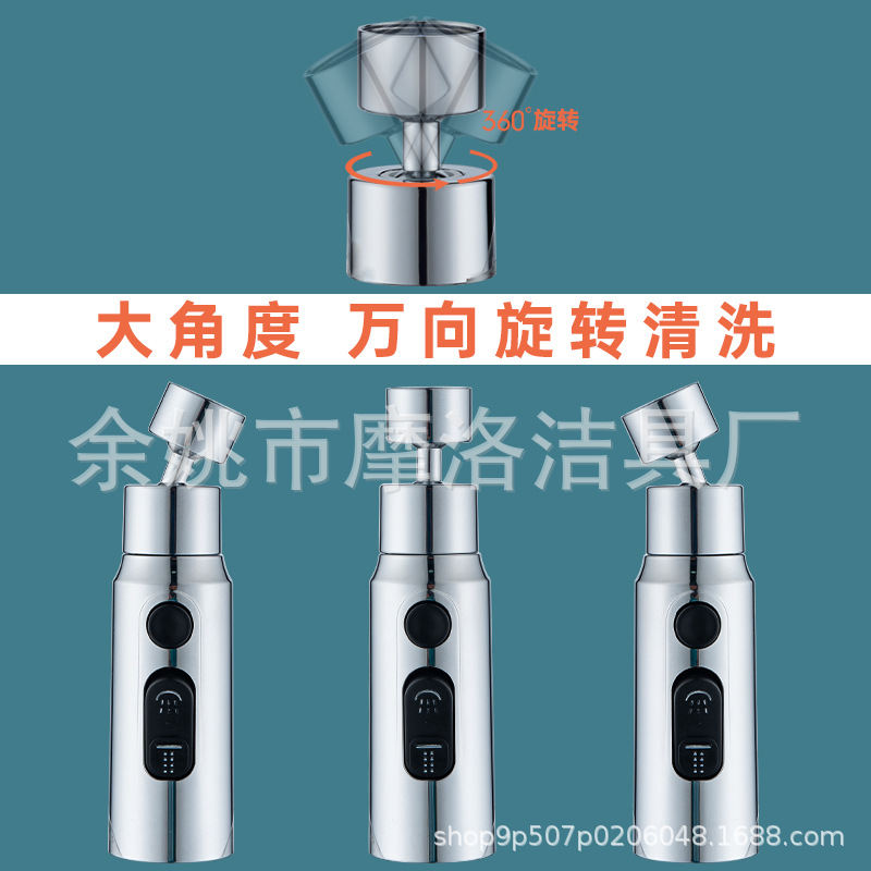 Faucet extender, anti-splash water wonder, kitchen universal rotating faucet extender, filter connector, bubble maker Application Scenario