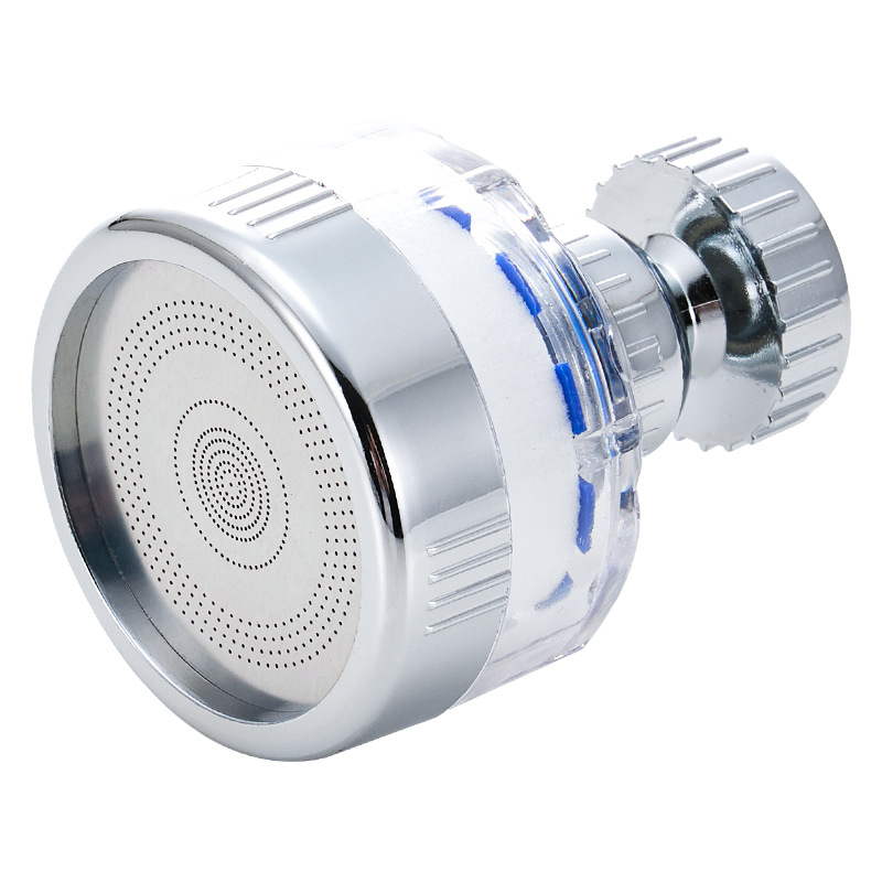 Wholesale of splash-proof, pressure-increasing, filtering, showerhead, kitchen universal water purification and filtering, universal water-saving foaming device Item Picture