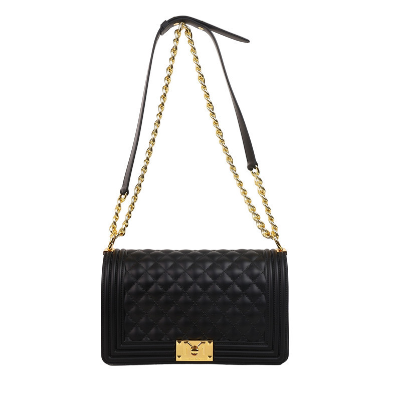 The new PVC fragrant caviar hot mom fashionable women's bag, single-shoulder crossbody bag, fashionable chain, high-end feel details Picture