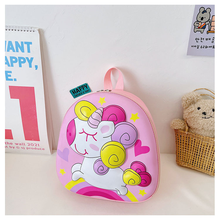 Unicorn Schoolbag, new eggshell bag for kindergarten children, cute cartoon large-capacity backpack for boys and girls undefined