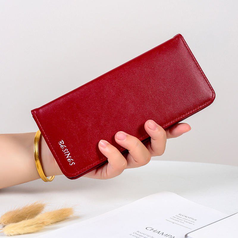 Cross-border foreign trade fashionable long lady's WALLET, super large capacity card case, document case, wallet, one-piece snap wallet details Picture