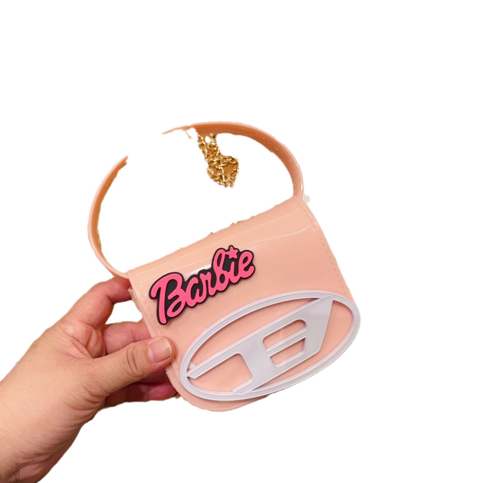 2025 Fashion New letter Jelly Bag Mini Simple PVC fashion single-shoulder crossbody women's Bag DIY Makeup bag Item Picture