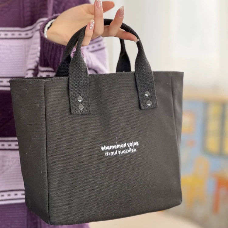 Lunch box bag, special bag, large-capacity letter single-shoulder handbag, niche design, retro and laid-back style handbag for going out Specification drawing