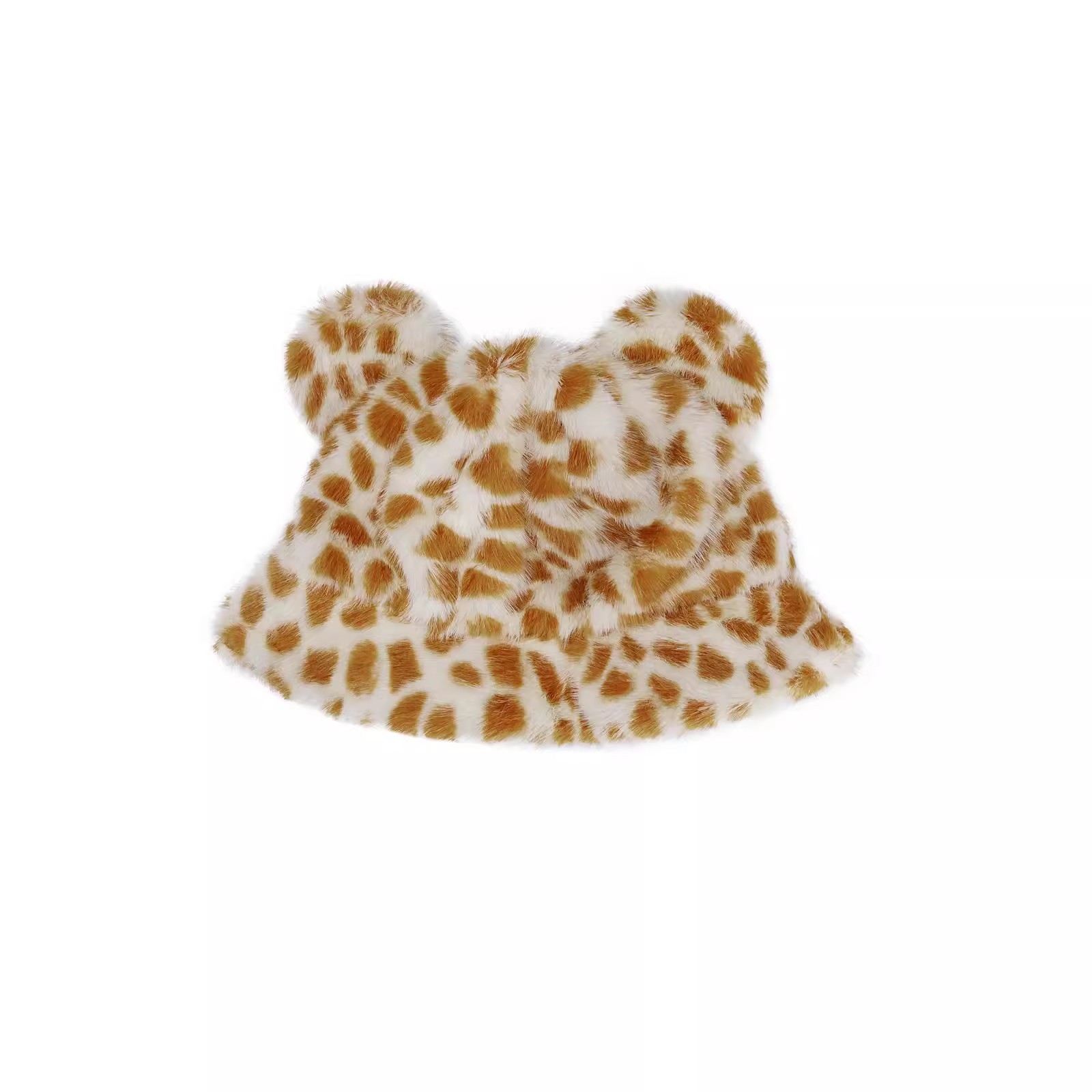 Cute and warm fisherman hat for autumn and winter, Korean style, high-end, retro and versatile, fluffy, anti-freezing and anti-cold, tiger-patterned hat for women Item Picture