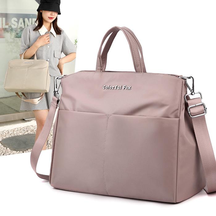 Colorful Fox's new large-capacity ladies' handbag, Korean style fashionable and trendy single-shoulder crossbody bag, and computer bag full figure