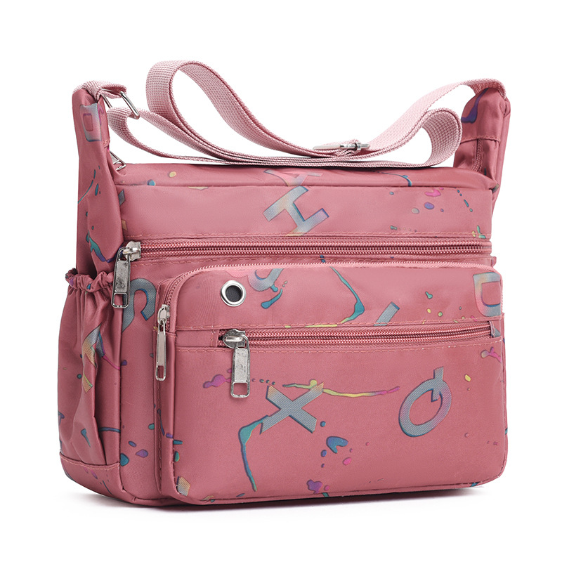 New winter casual women's bag, large-capacity printed bag for women, lightweight nylon bag, cross-border trend, single-shoulder crossbody Item Picture