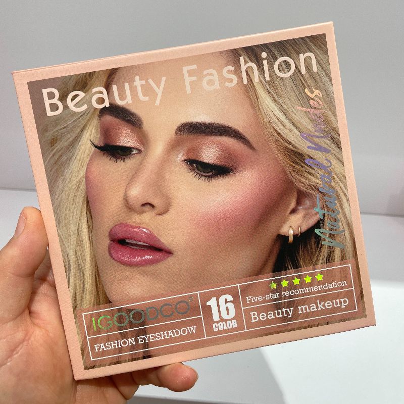 16 colors eyeshadow Cardboard eyeshadow Book eyeshadow