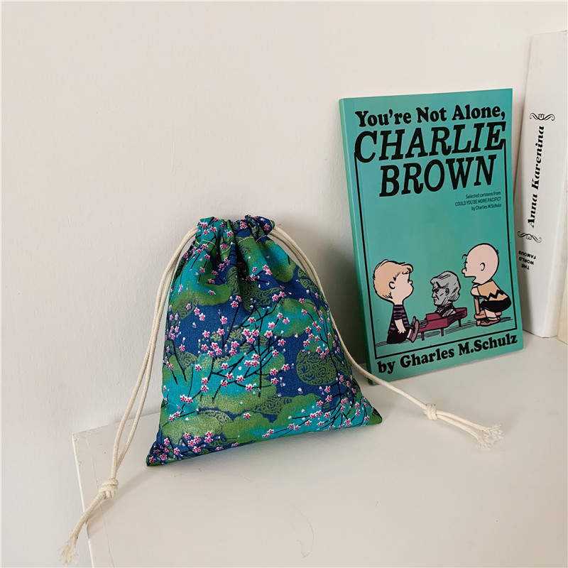 01123 Cotton and linen drawstring drawstring bags for home and travel, cosmetic organization bags, storage bags, key dust-proof bags wholesale Specification drawing