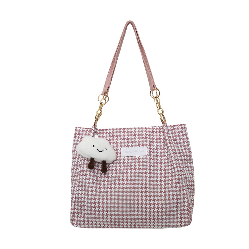 Niche high-appearure-level single-shoulder bag, casual tote bag, student large-capacity bag, versatile underarm bag, ins forest style Item Picture