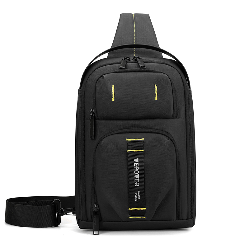WEPOWER's new business chest bag, commuter crossbody bag, men's portable bag for going out, and household travel chest bag Item Picture