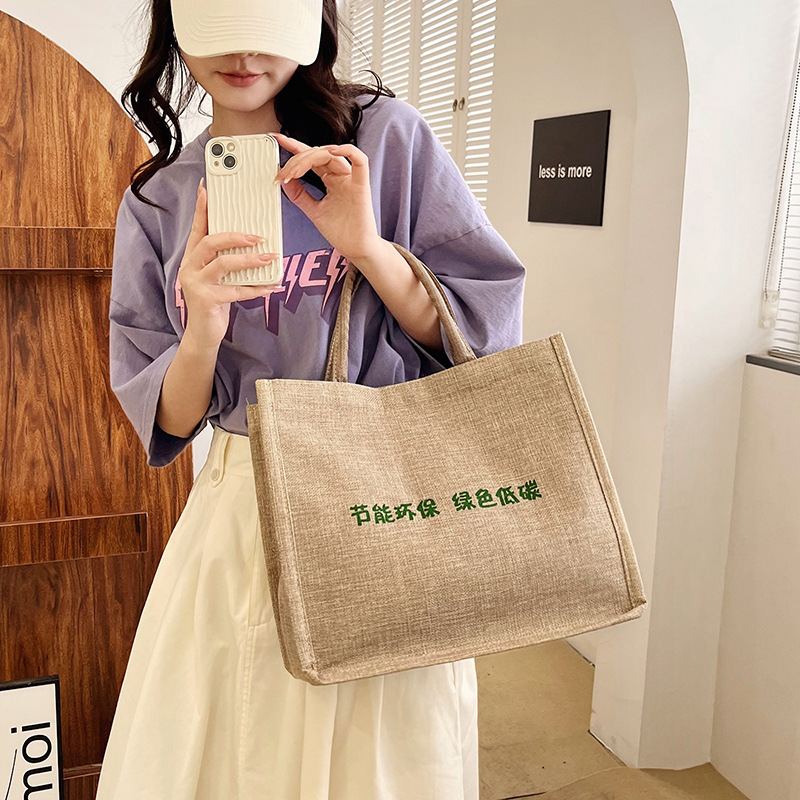 High school students' simple large bags 2023 new large-capacity single-shoulder handbags, shopping bags and storage bags wholesale Application Scenario