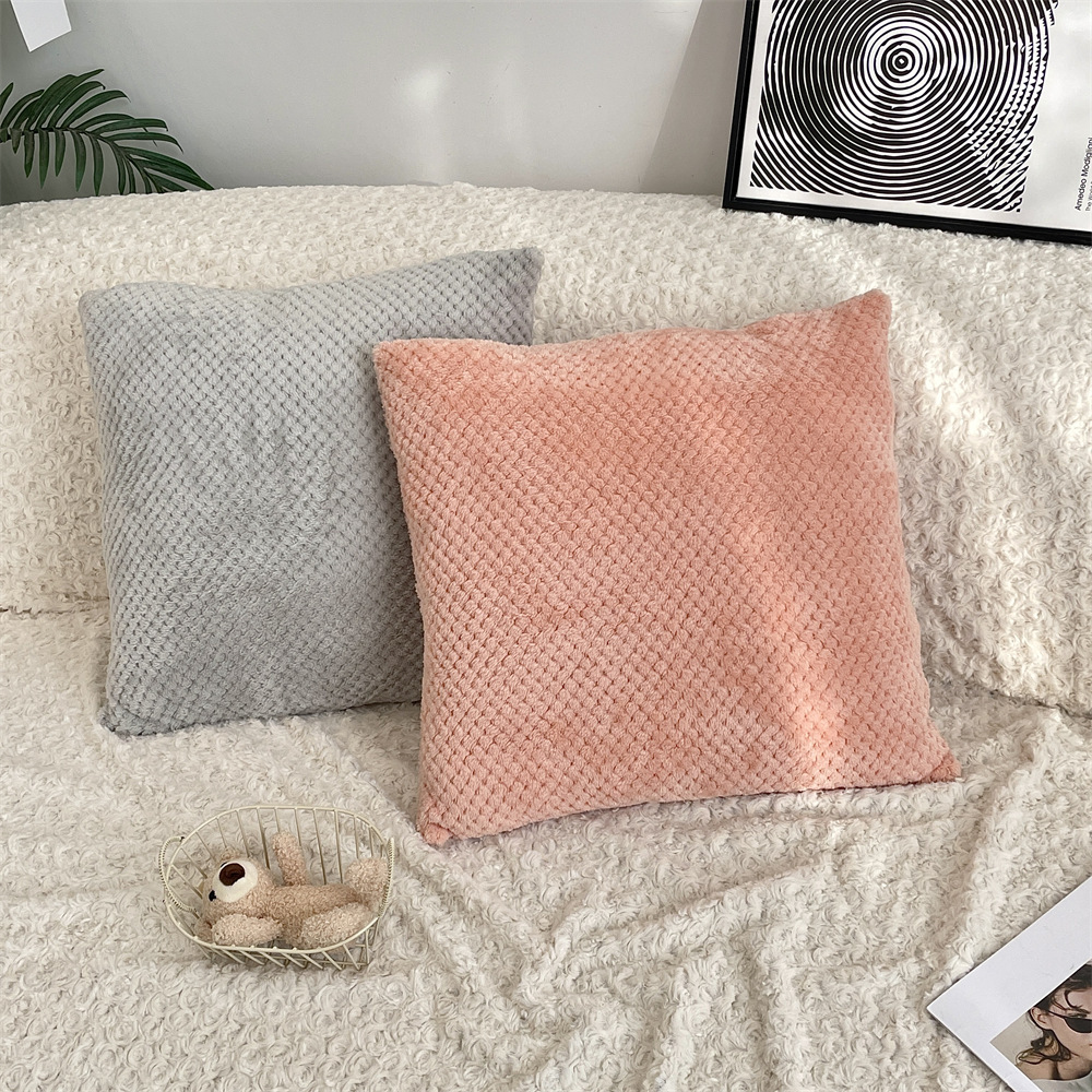 bj412311 Simple solid-color pillowcase for living room, office pillow cover without pillow core, detachable and washable pillow cover Specification drawing
