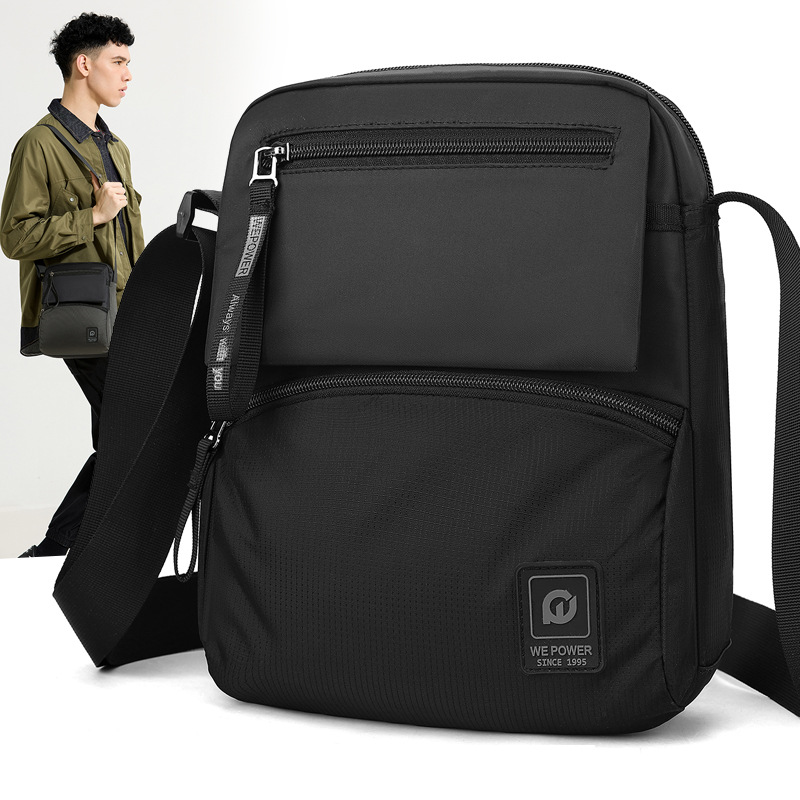 WEPOWER's new simple and fashionable single-shoulder crossbody bag for outdoor light travel, business single-shoulder bag and men's bag full figure