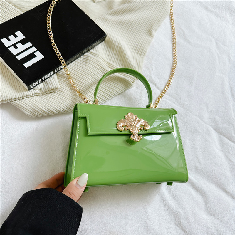 2025 Summer new style pvc women's Bag, jelly bag, fashionable chain bag details Picture
