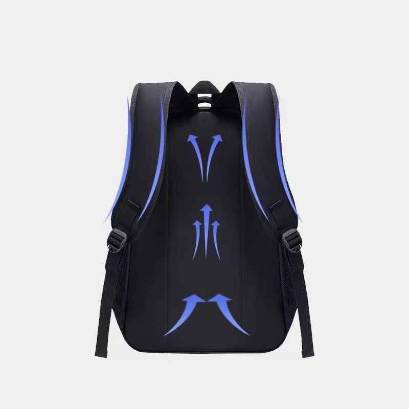 Men's large-capacity casual and trendy backpack, extra-large backpack for junior high school, senior high school, college students, travel, business and sports Specification drawing