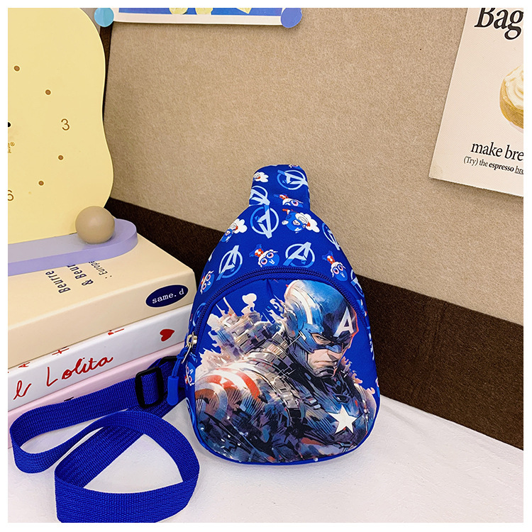 New children's bag, kindergarten baby cartoon change bag, outdoor casual crossbody bag, boy cool and trendy chest bag details Picture