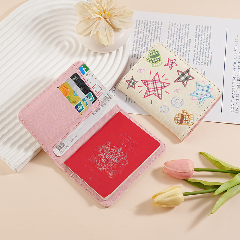 Ailun's new in-stock cross-border best-selling pu leather passport bag, multi-functional passport holder, ID card holder, passport case full figure