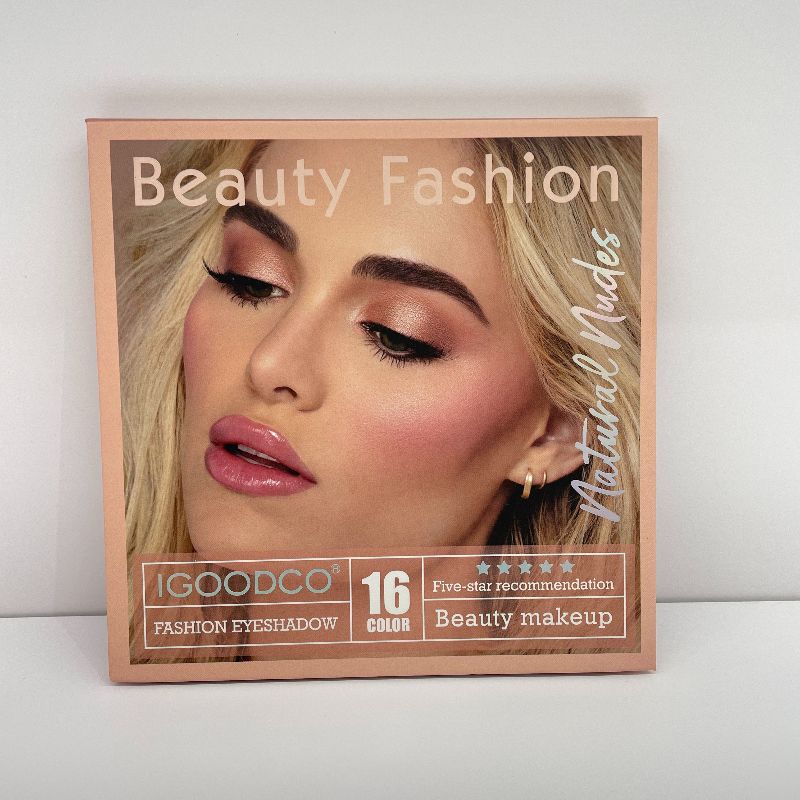 16 colors eyeshadow Cardboard eyeshadow Book eyeshadow details Picture
