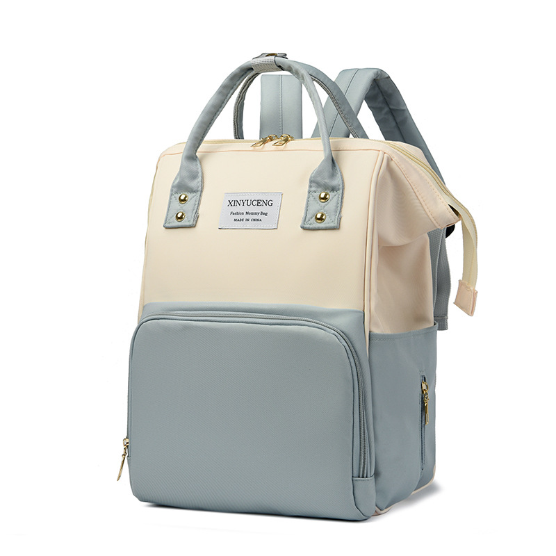 Mummy Mom Mother and Baby Backpack 2024, a portable, double-shoulder, large-capacity, lightweight, crossbody, multi-functional baby walking bag Specification drawing