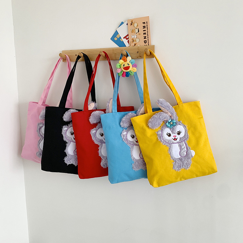 2022 New style canvas cotton hand-held canvas bag, personalized advertising shopping bag, single-shoulder canvas bag, women's fashion trend full figure
