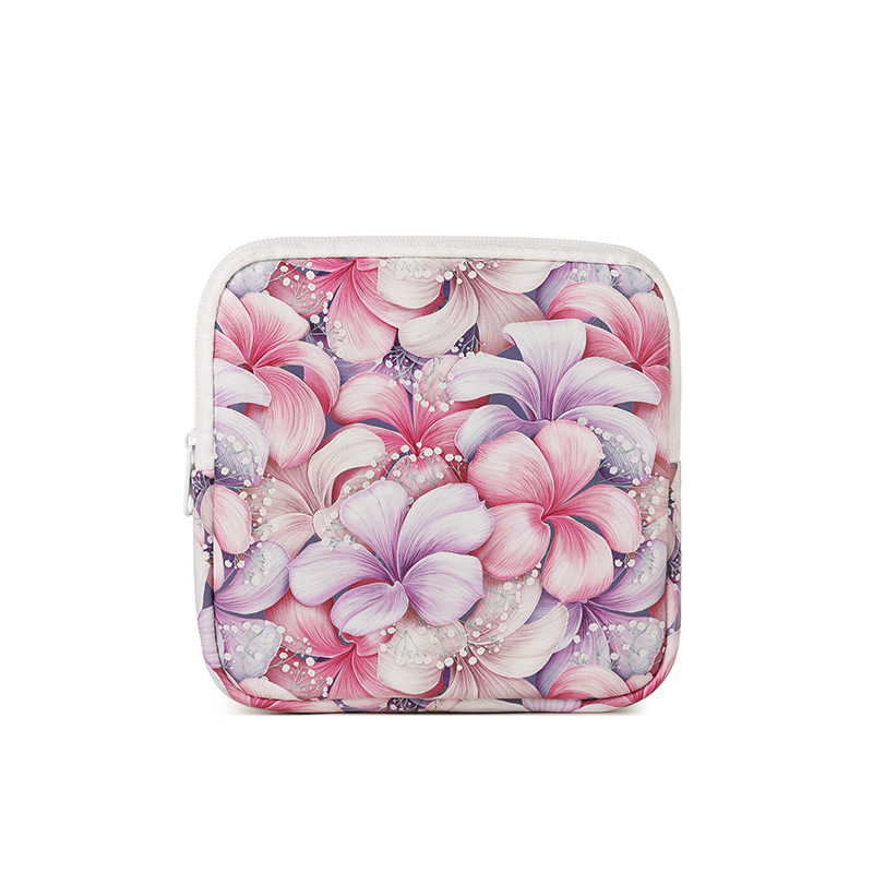 Van Gogh oil painting portable coin purse, headphones, data cable, storage small bag, lipstick bag, large capacity portable menstrual care bag for women Item Picture