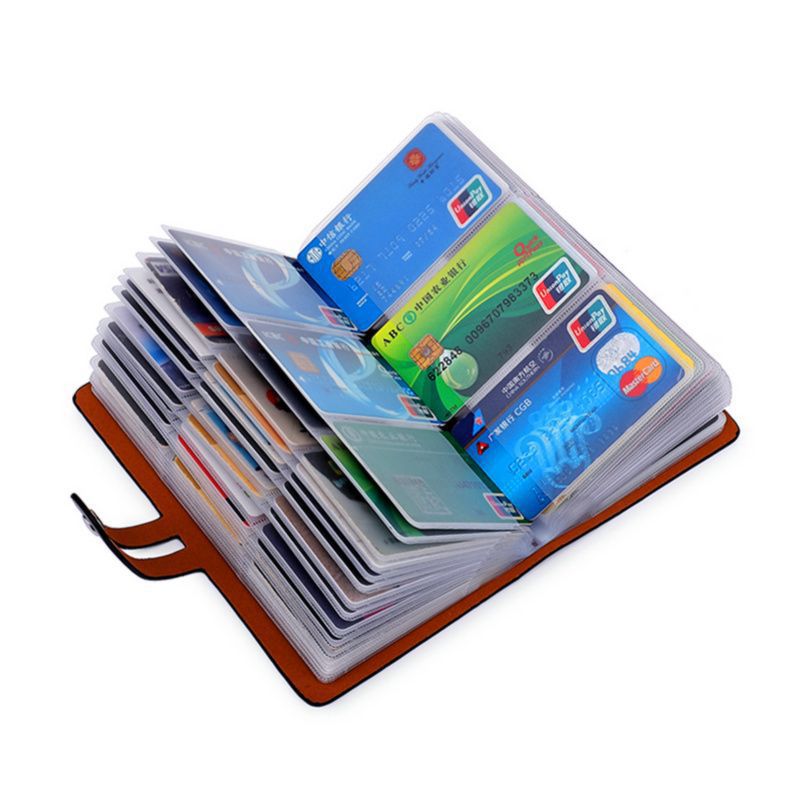 Guo Chao Shui Ink card case for men, anti-demagnetization, multi-slot ID card holder, large-capacity driver's license integrated compact card holder for women Item Picture