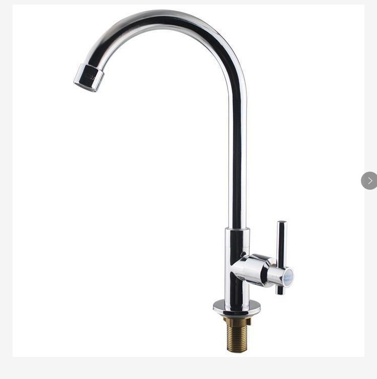 Kitchen single-cooling faucet, single-pipe cold water, full copper, 4-point stainless steel, sink, faucet, bathroom wholesale Item Picture