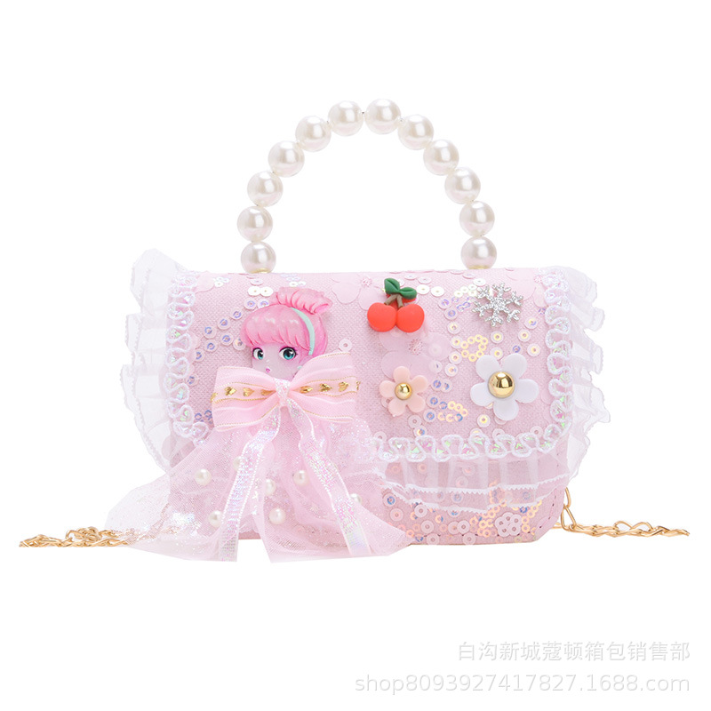 2024 New Princess Bag, girls' crossbody single-shoulder bag, mini coin purse, cute little bag, girls' gift toys Item Picture