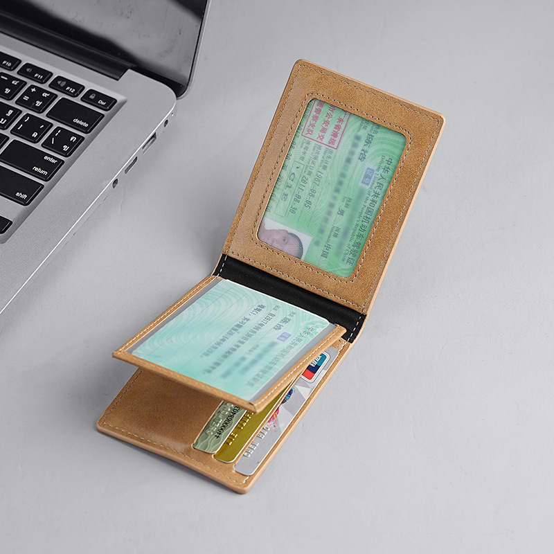 Cross-border exclusive ultra-thin high-end driver's license protection set card pack 2023 new model pu driver's license and vehicle registration certificate Specification drawing