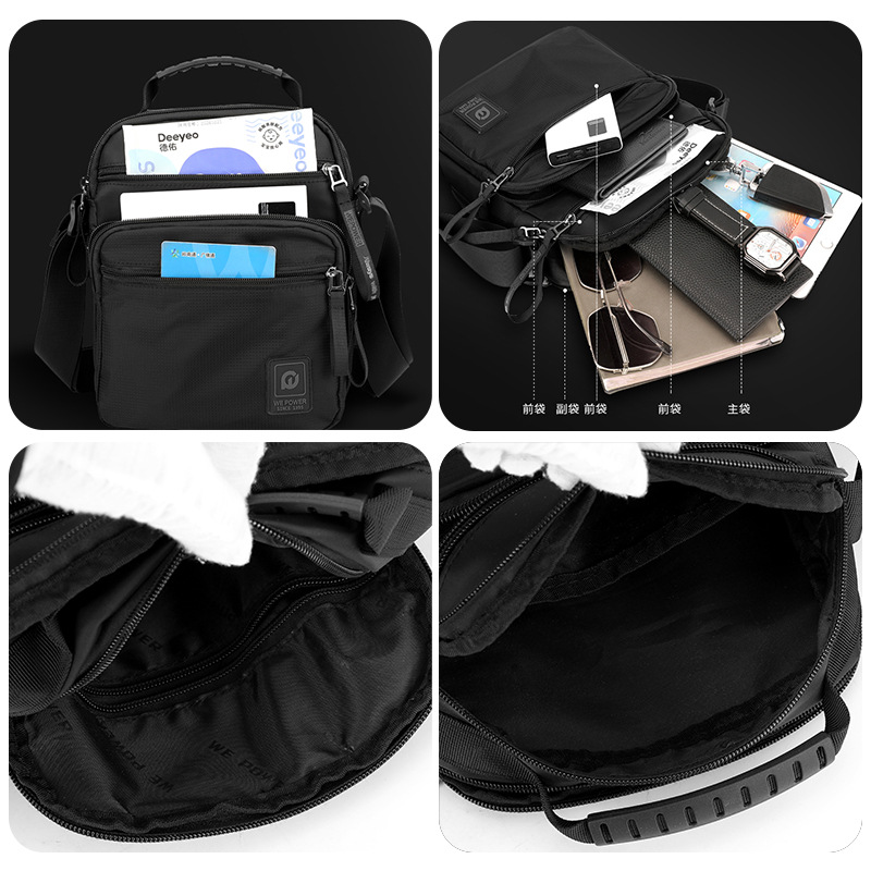 WEPOWER's new men's business commuting single-shoulder bag, fashionable travel crossbody bag, vertical small bag, hand-held men's bag Application Scenario