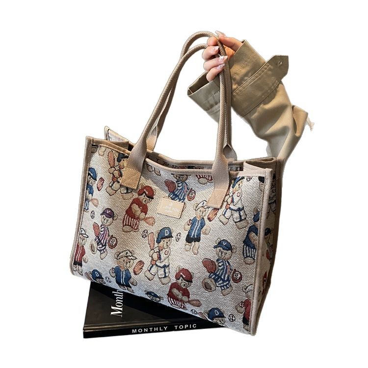 Large-capacity bag 2025 new model bag, women's large bag, ins niche design single-shoulder bag, student tote bag for class Item Picture