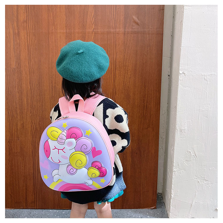 Unicorn Schoolbag, new eggshell bag for kindergarten children, cute cartoon large-capacity backpack for boys and girls undefined