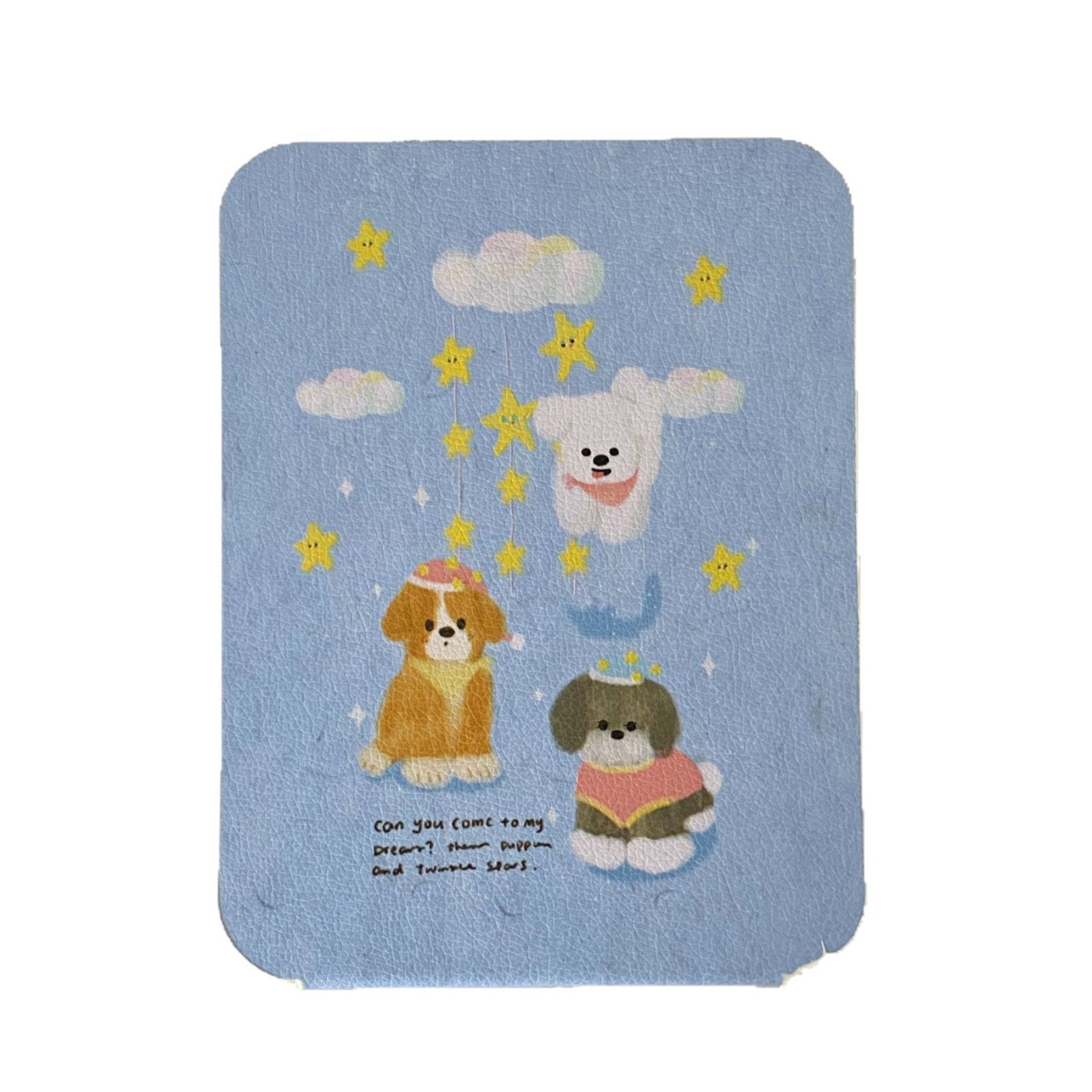 Cute cloud dog folding mirror, portable home desktop makeup mirror, bedroom dressing mirror, small portable mirror for girls Item Picture