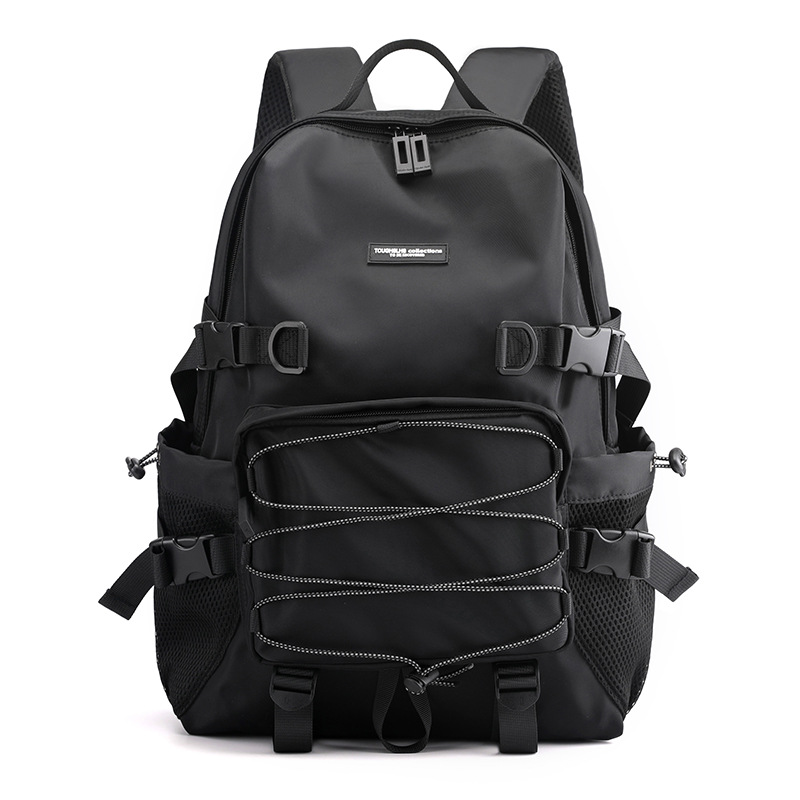 New Korean-style trendy backpack, fashionable and personalized travel backpack, large-capacity student schoolbag, outdoor anti-theft backpack Item Picture