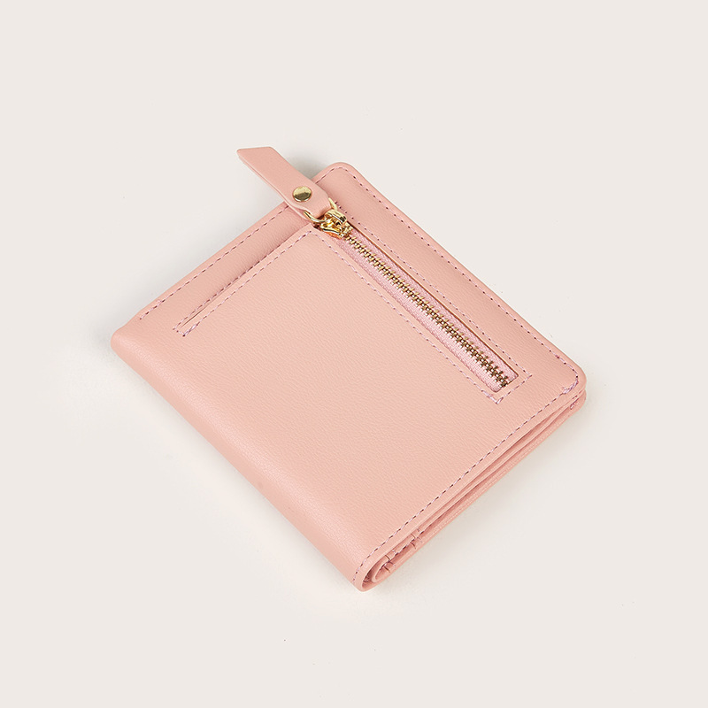 Cross-border best-selling short wallet for women 2023 New letbook-thin wallet at 20% off, Korean version multi-slot small wallet for women Specification drawing